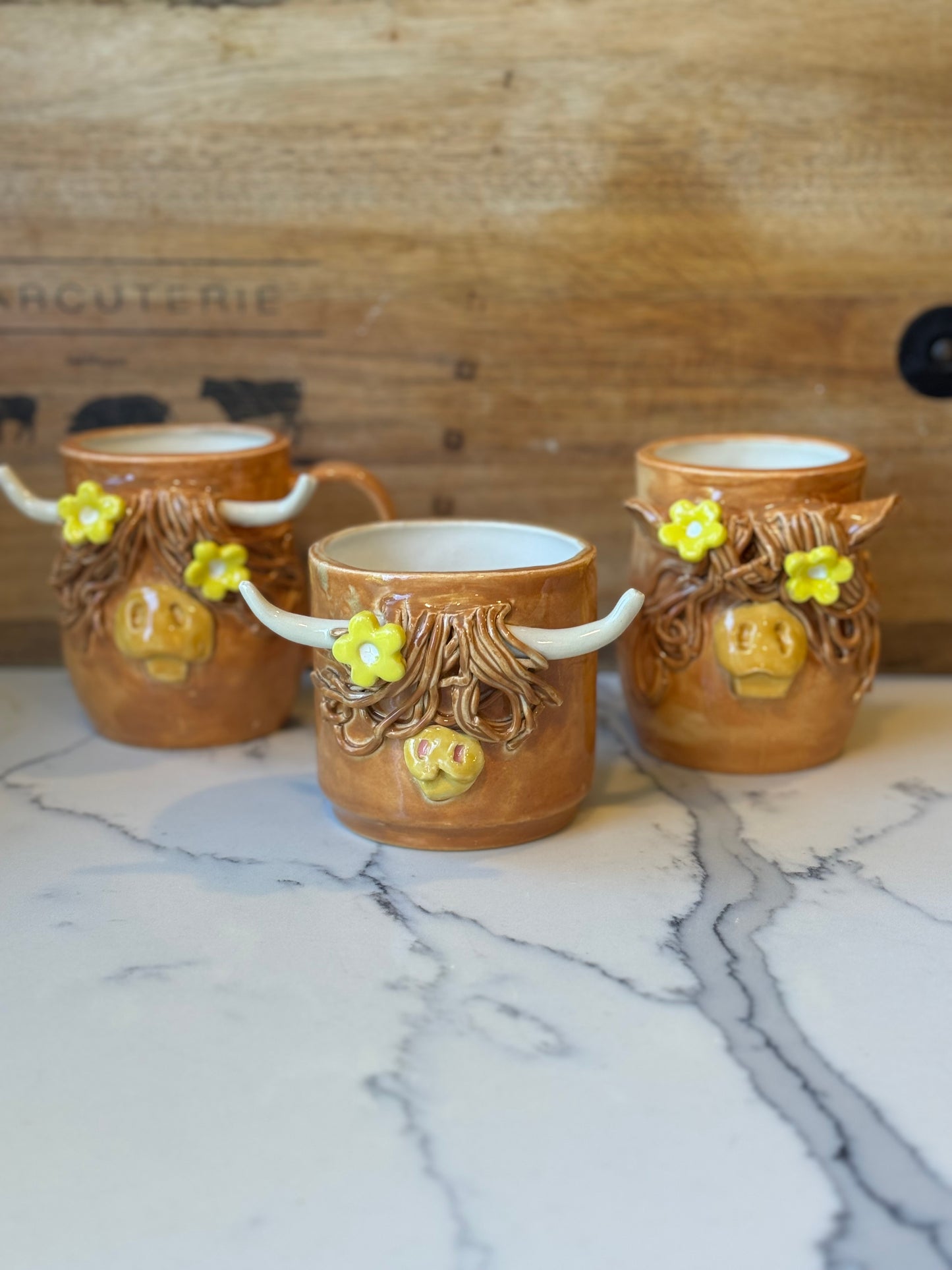 Highland Cow - With Ears & Handle