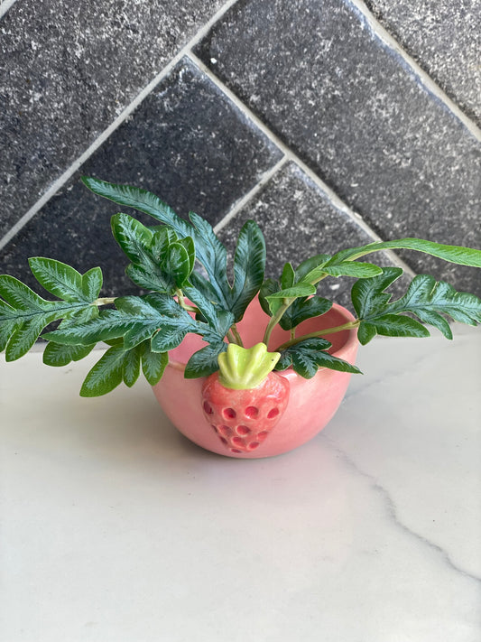 Pottery - Strawberry Kisses pot plant Style No 2