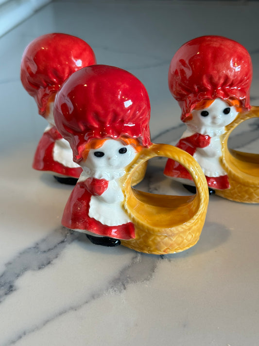 Napkin Rings - Strawberry Girl